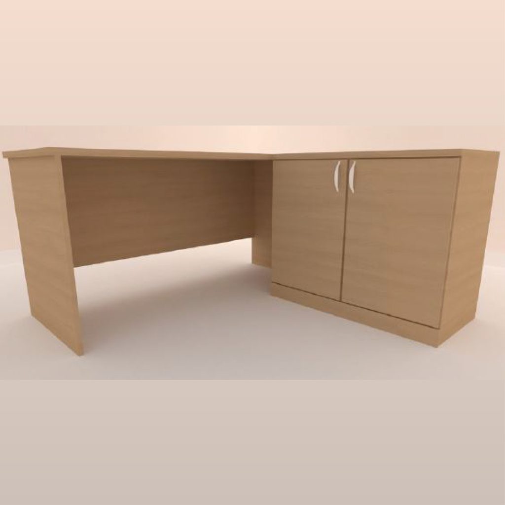 L-Shape Table With Swing Door